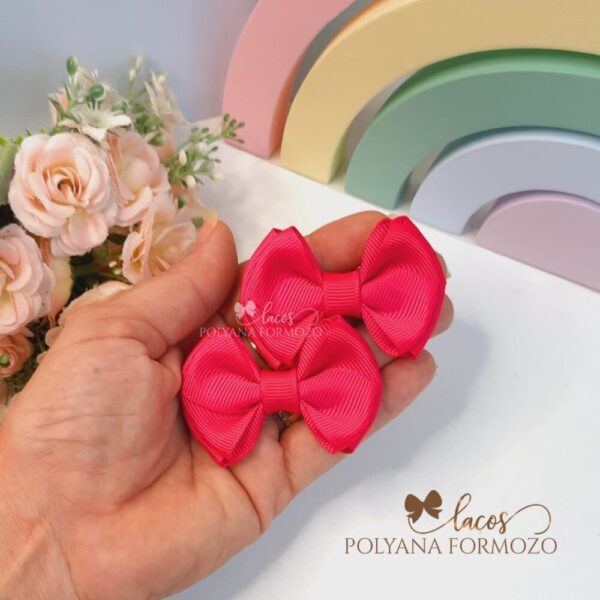 Laço Cruzado Duplo 6cm - Par
