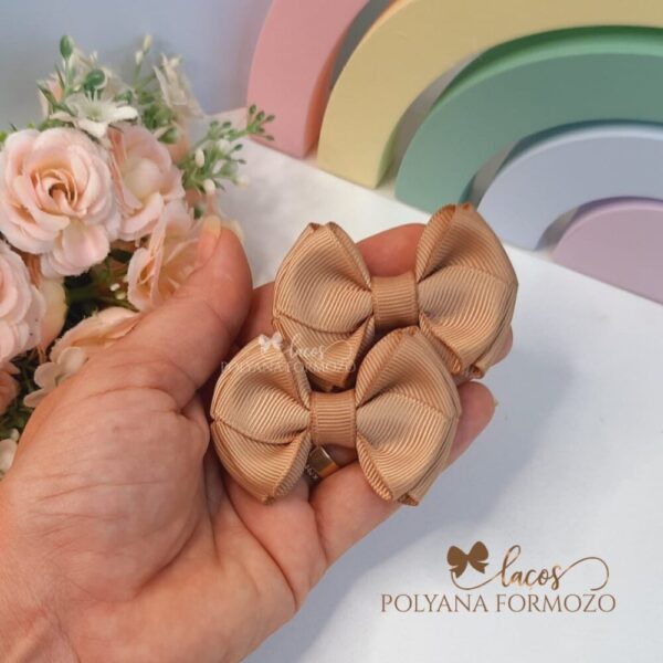 Laço Cruzado Duplo 6cm - Par - Imagem 3